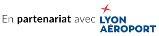 logo partenariat avec l'aéroport de Lyon
